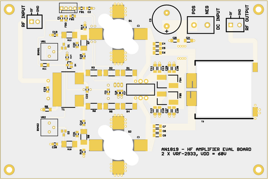 Microsemi AN1819 500W Amp Eval Board